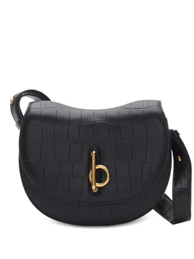 Burberry Mini Rocking Horse Crossbody Bag In Black