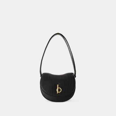 Burberry Mini Rocking Horse Purse In Black
