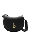 Burberry Women's Elegant Leather Bag For All Occasions In Black