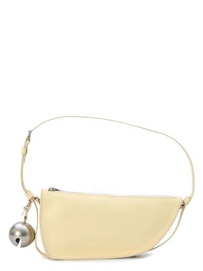 Burberry Mini Shield Bag In Ivory