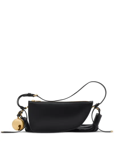 Burberry Mini Shield Crossbody Bag In Black