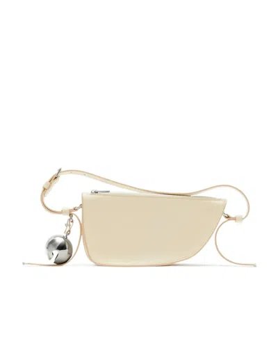 Burberry Bell-detailed Zipped Shoulder Bag In Nude