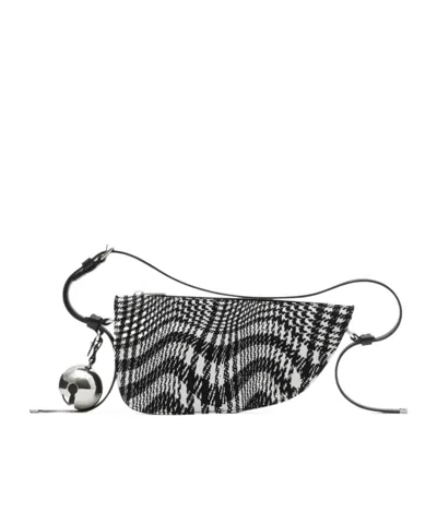 Burberry Mini Shield Shoulder Bag In Black