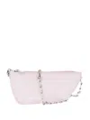 Burberry Patent Leather Micro Shield Sling Bag With Chain Shoulder St In Pink