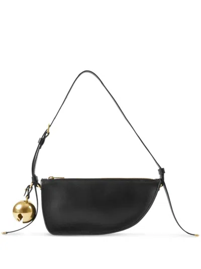 Burberry Mini Shield Sling Handbag In Purple