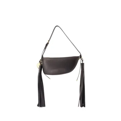 Burberry Mini Shield Sling Shoulder Bag In Black