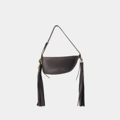 Burberry Mini Shield Sling Shoulder Bag In Black