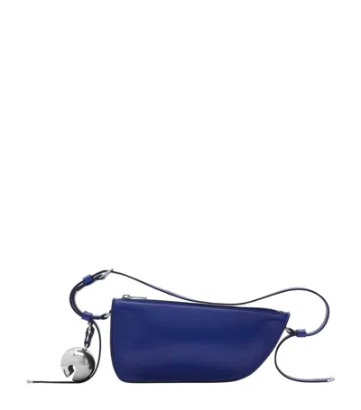 Burberry Mini Shield Sling Shoulder Bag In Blue