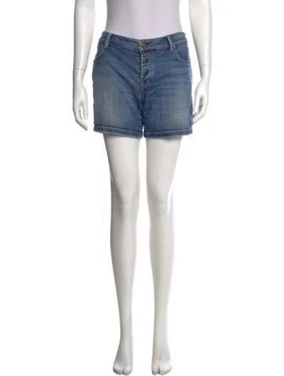 Pre-owned Burberry Mini Shorts In Blue