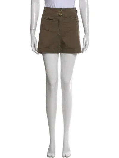 Pre-owned Burberry Mini Shorts In Green
