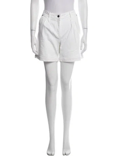 Pre-owned Burberry Mini Shorts In White