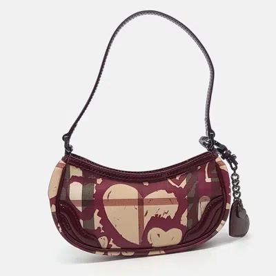 Pre-owned Burberry Mini Shoulder Bag In Pink