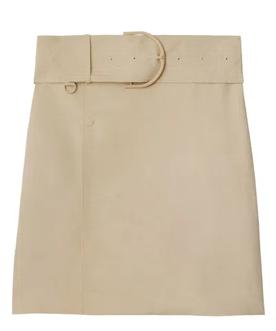 Burberry Mini Skirt In Beige