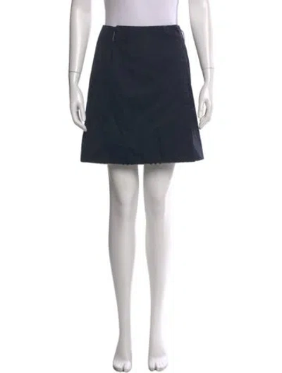 Pre-owned Burberry Mini Skirt In Blue
