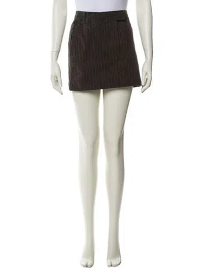 Pre-owned Burberry Mini Skirt In Brown