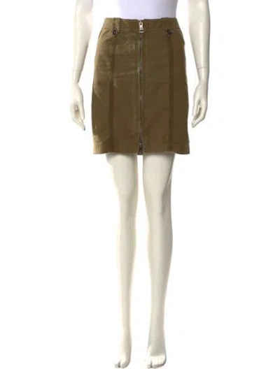 Pre-owned Burberry Mini Skirt In Green