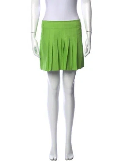 Pre-owned Burberry Mini Skirt In Green