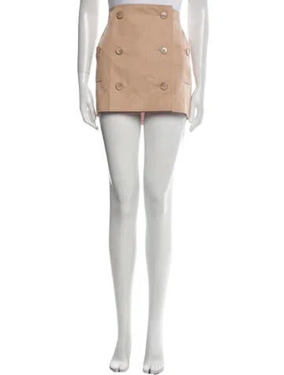 Pre-owned Burberry Mini Skirt In Neutral