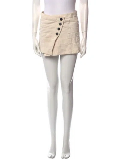 Pre-owned Burberry Mini Skirt In Neutral