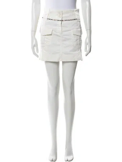 Pre-owned Burberry Mini Skirt In Neutral