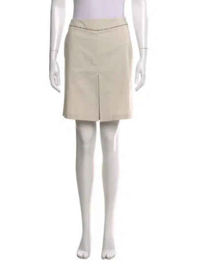 Pre-owned Burberry Mini Skirt In Neutral