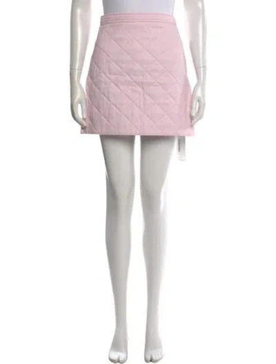 Pre-owned Burberry Mini Skirt In Pink