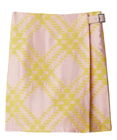 Burberry Mini Skirt In Pink