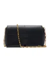 Burberry Snip Chain Shoulder Bag In Black