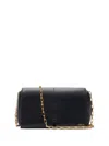 Burberry Snip Chain Shoulder Bag In Black