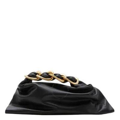 Burberry Mini Swan Leather Bag In Black