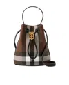 Burberry Mini Bucket Bag With Tb Logo Women In Black
