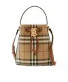 Burberry Mini Bucket Bag With Tb Logo Women In Nude