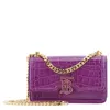Burberry Mini Tb-plaque Leather Crossbody Bag