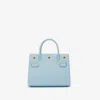 Burberry Mini Title Bag In Blue