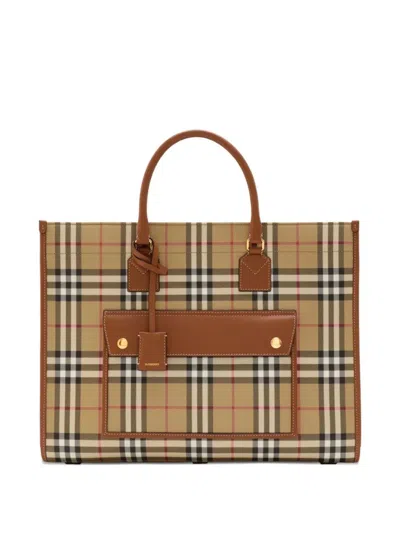 Burberry Mini Tote Handbag For Women - Spring/summer Collection 2026 In Brown