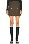 Burberry Mini Trench Skirt In Brown