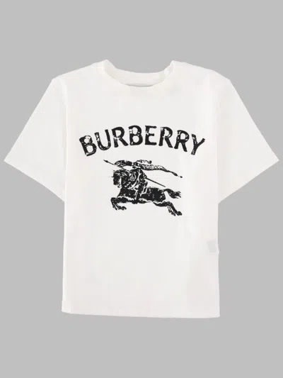 Burberry Mini Unisex T-shirt In White