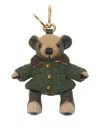 Burberry Thomas The Bear Green Jacket Keychain In Green