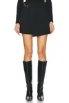 Burberry Wrap Mini Skirt In Black