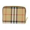 Burberry Monogram Zip Around Wallet Check Pattern In Pattern
