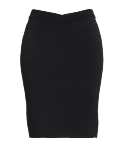 Burberry Minimalist Knit Midiskirt In Multi
