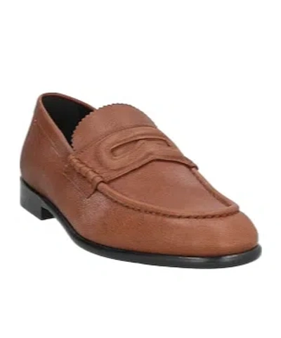 Burberry Minimalist Loafers In Brown