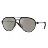 Burberry Mirror Silver Pilot Unisex Sunglasses Be3155 10076g