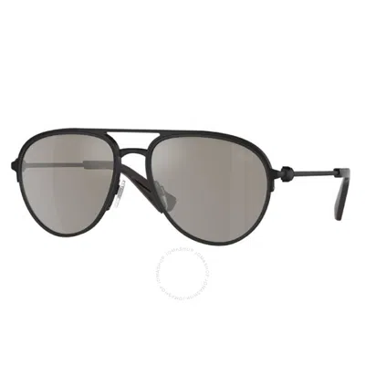 Burberry Mirror Silver Pilot Unisex Sunglasses Be3155 10076g