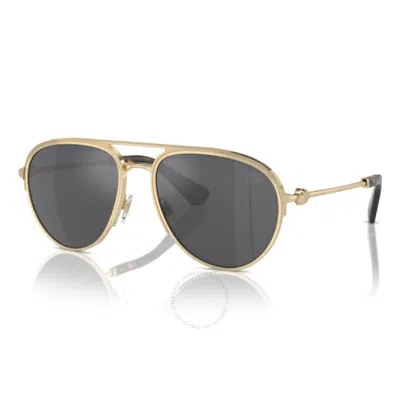 Burberry Mirror Silver Pilot Unisex Sunglasses Be3155 11096g