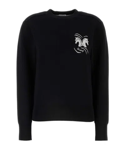 BURBERRY BURBERRY MIRRORED HORSE INTARSIA-KNIT CREWNECK JUMPER