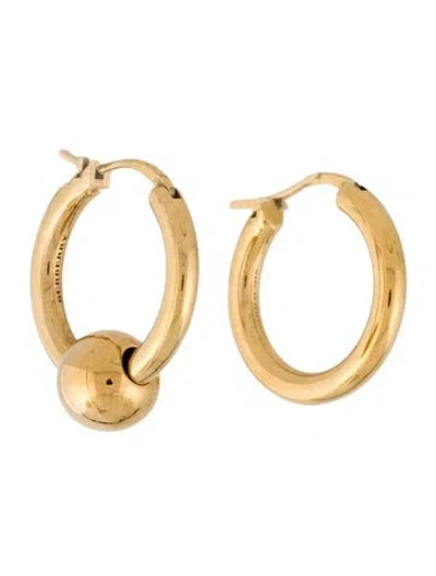Pre-owned Burberry Mismatched Hoop Earrings In Multicolor