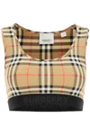 BURBERRY MIXED COLOURS DALBY CHECK SPORT T-SHIRT FOR WOMEN