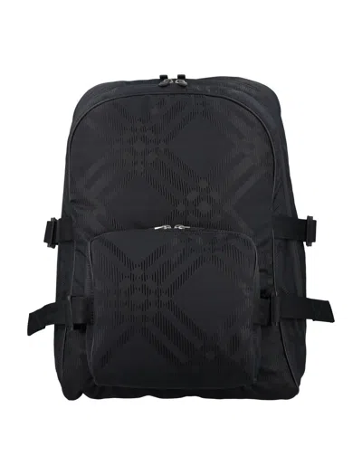 Burberry Man Backpack Man Black Backpacks