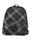 Burberry Checkered Fabric Embroidered Backpack In Snug